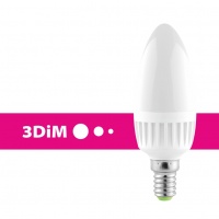 Bec LED LUMINECO PRO 3DIM C37 7W E14 3000K