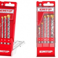 Набор сверл по бетону 4 10 мм 5 шт EMTOP