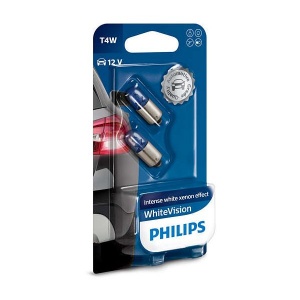 Автолампы T4W 12929 NBV 12V BA9s 2buc PHILIPS