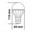 Светодиодная лампа LED A60 8W E27 2 7K