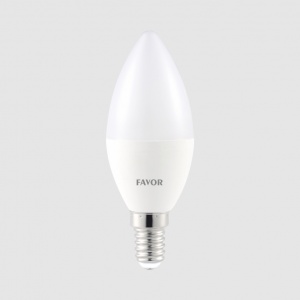Bec LED FAVOR OPTIM C37 7W E14 6500K