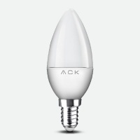 AA09 00713 Светодиодная лампа LED ACK C37 7W E14 6500K