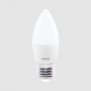 Светодиодная лампа LED FAVOR OPTIM C37 7W E27 6500K