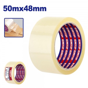 Упаковочная клейкая лента прозрачная 48 50 м EMTOP