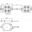 LED PVC module LM5002 4L 12V 1 06W IP65 rosu