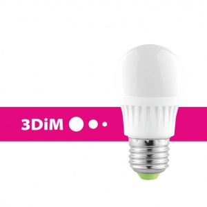 Bec LED LUMINECO PRO 3DIM G45 7W E27 6500K
