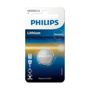 CR2025 3 0V Baterie Philips lithium 3 0v coin 1 blister 20 0 x 2 5 1buc 