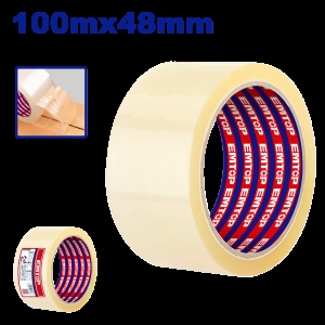 Упаковочная клейкая лента прозрачная 48 100 м EMTOP